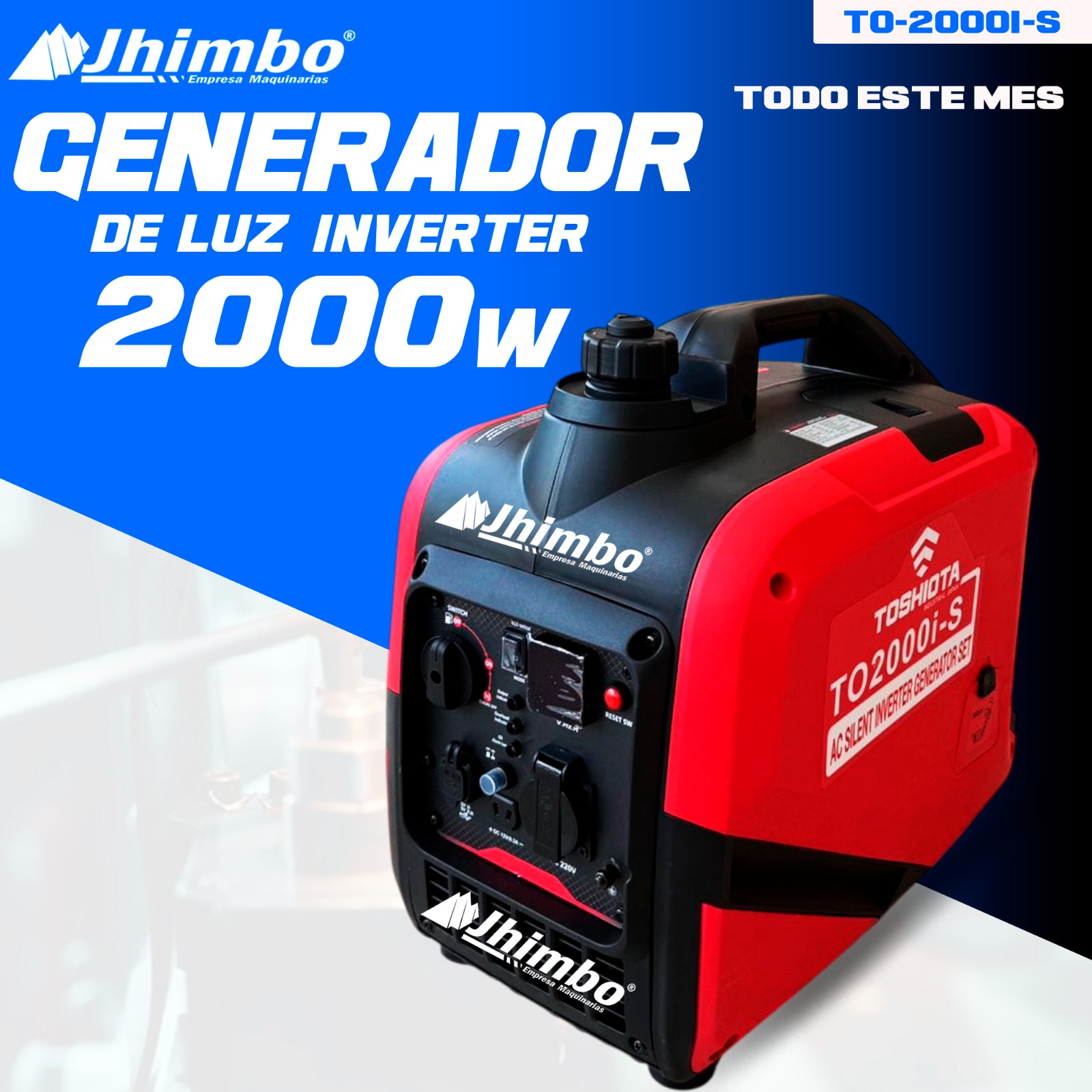 Generador de luz inverter 2.2kW Bolivia