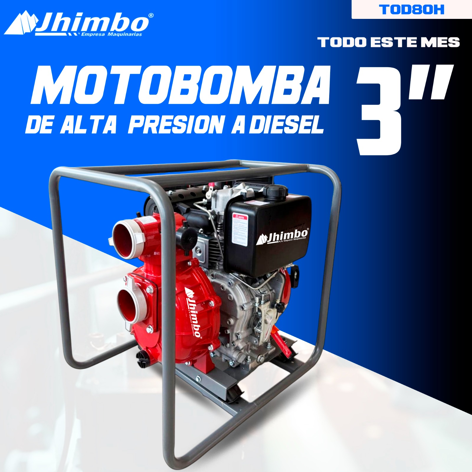 Motobomba de alta presion 3"  Bolivia - Jhimbo Importadora