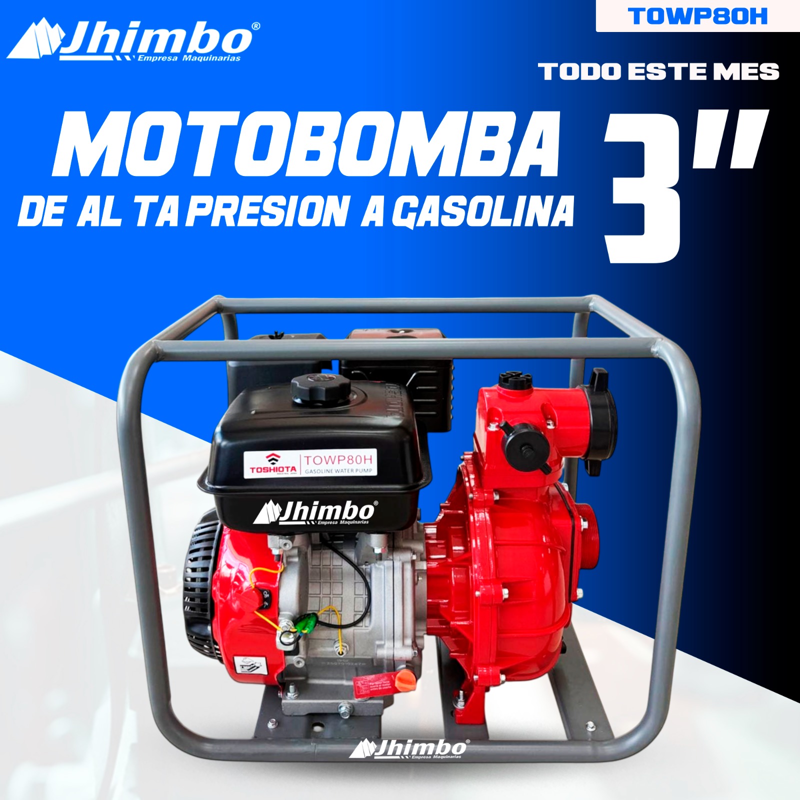 Motobomba de alta precion 3" Bolivia - Jhimbo Importadora