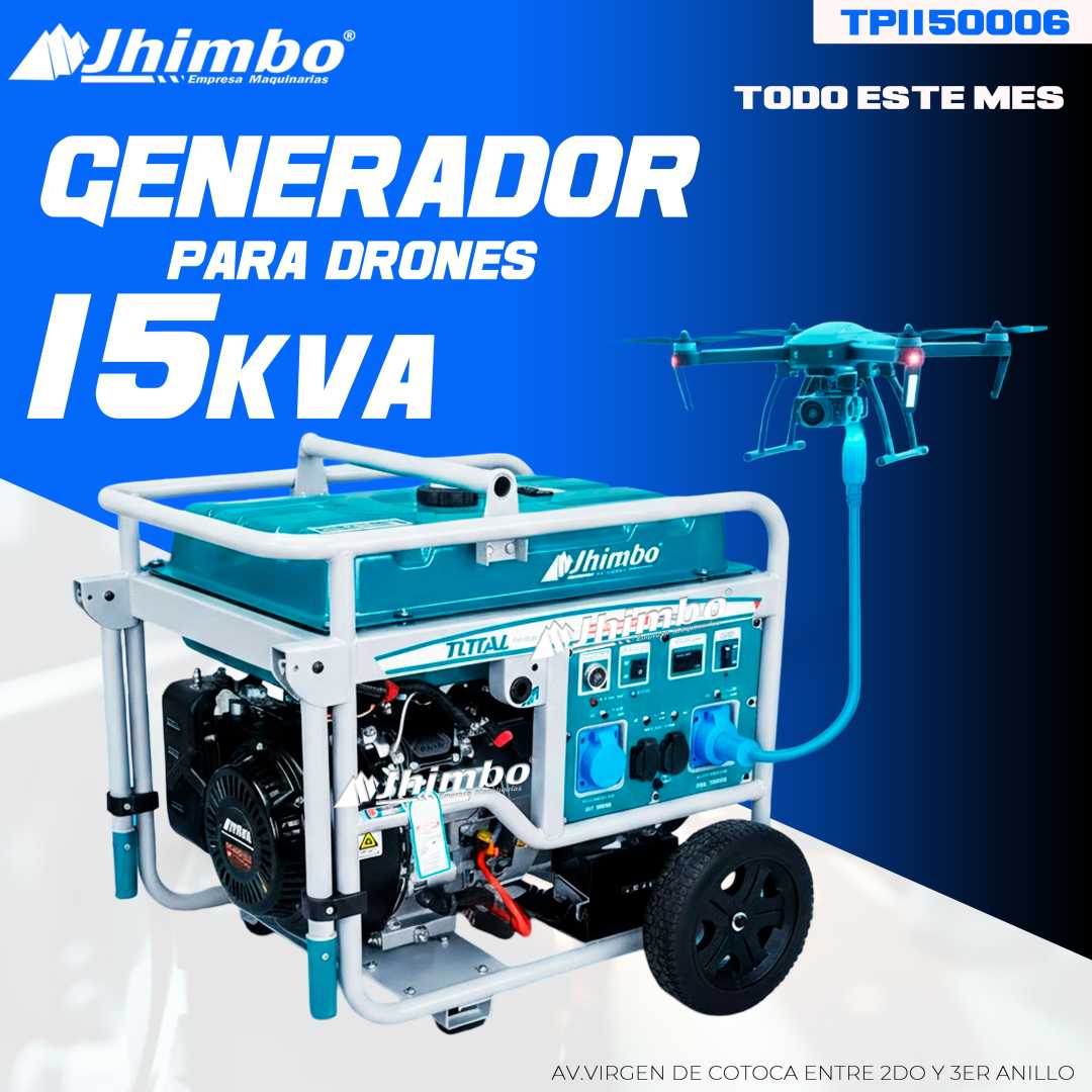 Generador de luz a gasolina 15kva para Dron Santa Cruz Bolivia - Imagen 1