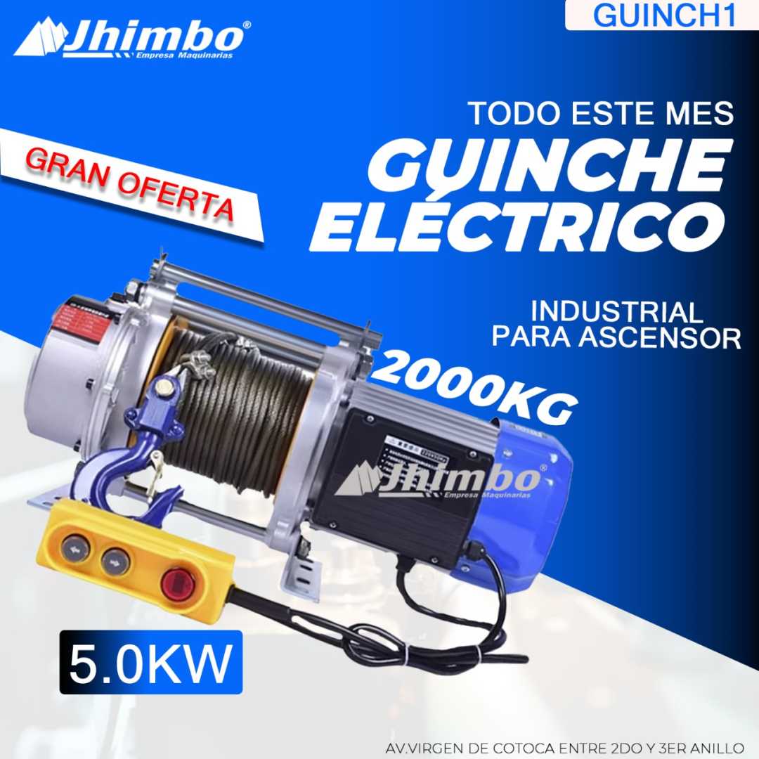 Guinche electrico 2Ton Santa Cruz - Jhimbo Importadora