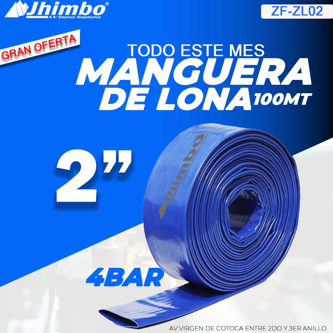 MANGUERA DE LONA 2 PULGADAS JAPONESA BOLIVIA - Jhimbo Importadora