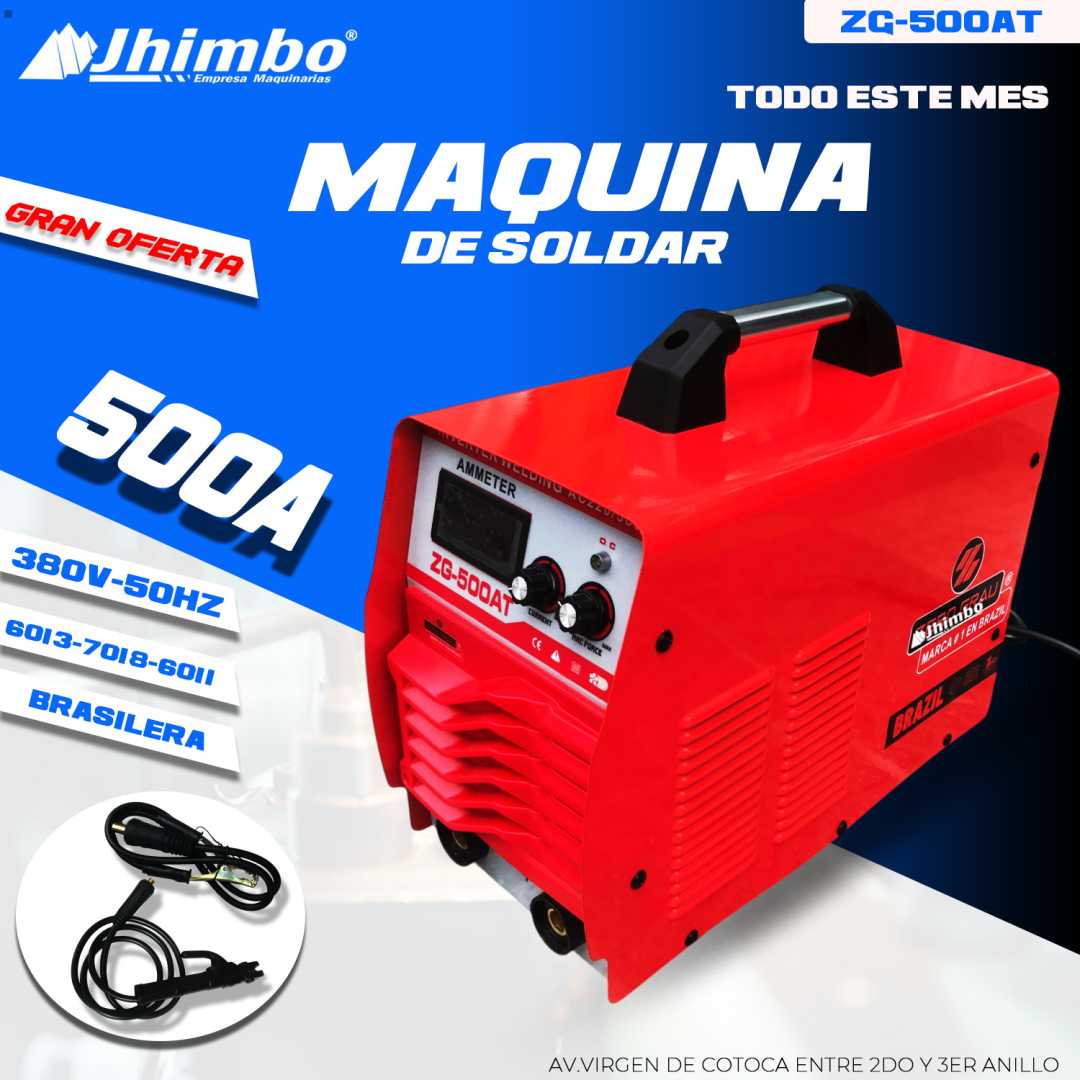 Maquina De Soldar MMA 500A Santa Cruz