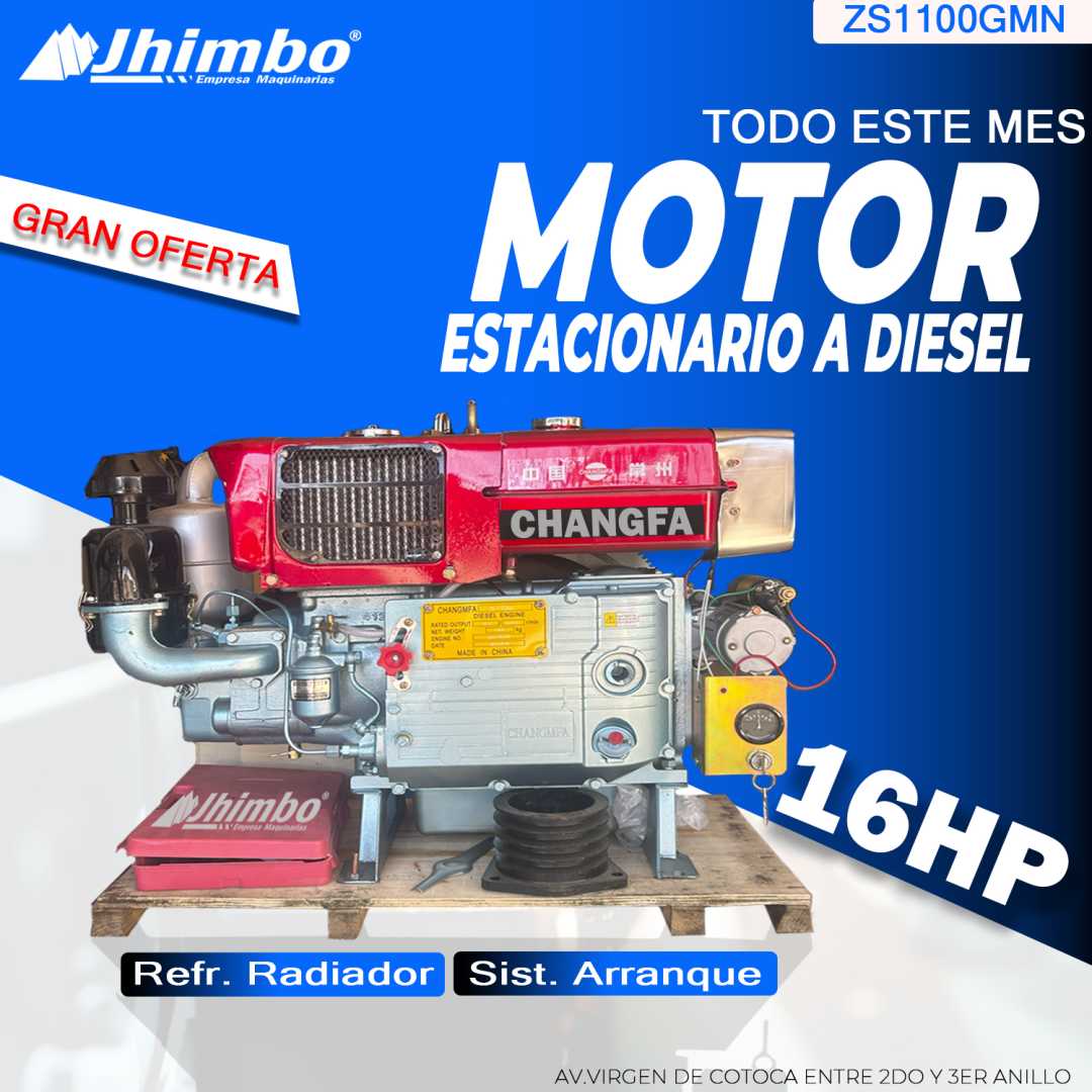 Motor estacionario a diesel 16HP Santa Cruz