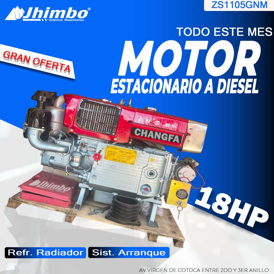 Motor estacionario a diesel 18HP Santa Cruz